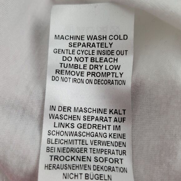 True Religion Men's Side Paneled Logo Tee T-Shirt White Red Cotton size XL NWT - Picture 5 of 8